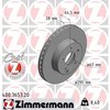 Zimmermann Brake Disc - Standard/Coated, 400.3653.20 400.3653.20